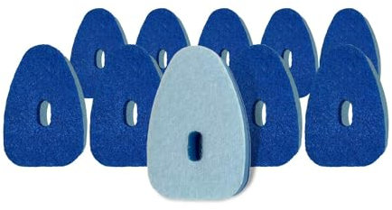 Smilyeez Blue Non Scratch Scrubbing Sponge Refill for Scrub Daddy Dish Daddy (10 Pack) Dish Daddy Refills - Replacement Head for Dishwashing and Kitchen Cleaning