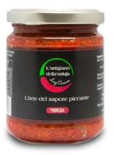 Nduja von Spilinga | Würziges Streichfähige Cremige Salami | Kalabrische | Made in Italy | Glutenfrei | 180g