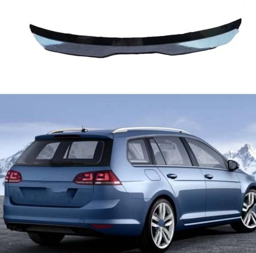 OSTREY Auto-Heckspoiler für VW Golf 7 Variant Wagon 2013-2017, Heckdachspoiler, Flügel, Kofferraum, Lippe, Dekoration, Styling, Tuning, Außenzubehör,A Carbon Fiber Look