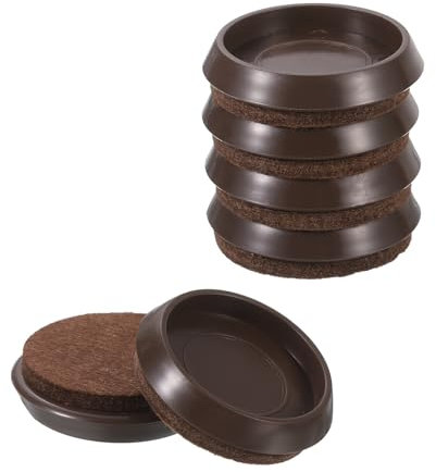 sourcing map Furniture Pads, 10 Pcs 1-3/4 Furniture Moving Pads Round Chair Legs Floors Protectors with Felt for Carpet Hardwood Floor Heavy Furniture