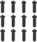 HIKUDIY 12PCS gehärteter Stahl Vulkandüsen Kit für Anycubic Kobra 2 Serie, 4PCS 0.4mm 2PCS 0.2/0.6/0.8/1.0mm Düse für Anycubic Kobra 2, Kobra 2 Neo, Kobra 2 Pro, Kobra 2 Plus, Kobra 2 Max 3D Drucker