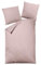 Carpe Sonno warme Biberbettwäsche 135 x 200 - Winterbettwäsche mit Reißverschluss aus 100% Baumwolle Flanell - Bettwäsche Set mit Kopfkissen-Bezug Rosa gestreift