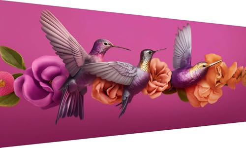 Peinture Numero Adulte Perroquet Peinture par Numero,Kits de Peinture au Numéro fleur,Peinture par Numéros Grande Taille XXL 100x220cm,Comprend des Peintures Acryliques et Pinceaux,Sans Cadre Ly-489