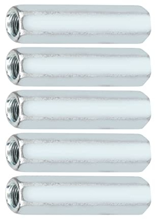 Professional Threaded Rod Coupler, Hex Coupling Nut, 12mm for Connecting Screwed Rod Bars for Mounting Machine Bolts, Studs or Screws