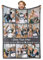iDIY Personalisierte Decke mit Foto und Text – Fotodecke Selbst Gestalten – Personalisierte Geschenke für Familie, Paare, Muttertag und Vatertag - Foto Geschenk - 9 Fotos