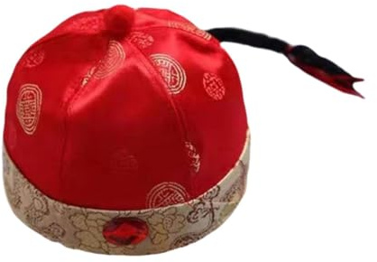 LOVIVER Chapeau Oriental Chinois Chapeau d'empereur Chinois pour la Photographie Déguisement Drame, Style C