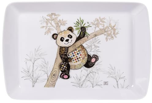 Lesser & Pavey Bug Art Po Zi Panda Tray For Serving Dishes | Serving Trays For Kitchen Accessories | Lovely Serving Platter For Serving Food & Tea Trays for Food Serving