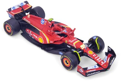 Bburago F1 Formula 1 Ferrari SF-24 (2024) - SAINZ - 1:43 Scale - Incredibly Detailed Die-Cast Replica Collectible Race Car Model