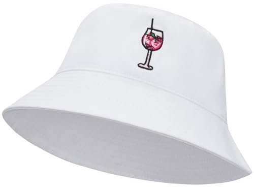 RF&CM Wildberry Aperitif Bestickte Hat, Süße Hat, Lillet Geschenk, Hat Damen, Herren Hat, Hat Spritz, Sommerhut, Cocktail Liebhaber Geschenkideen,Lillet-Liebhaber-Hut
