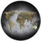 SPACEREBELS Bilder Weltkarte - Runde Wandbilder Wohnzimmer - KOMPLETT AUFHÄNGFERTIG - Deko Modern - Schlafzimmer - Room Decoration - Kunstdruck Wanddeko Landkarte Kontinent World Map