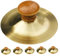 Genérico 6 Piezas Platillo De Dedo De Bronce Gong Instrumento Musical Instrumento De Dedo Para Platillos De Dedo De Percusión Platillos De Mano Para Mini Gong De Madera Dorado