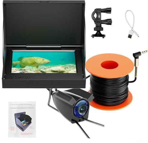 High Resolution 5 0 Inch Screen Fish Finder User Friendly Underwater Camera for Effective Ice and Boat Fishing (5.0IPS+camera30m)