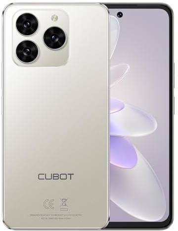 CUBOT Note 60 - Smartphone 4G 7.2 HD+ 120Hz, 16GB RAM (6GB+10GB Est.), 128GB ROM, Fotocamera 48MP, Batteria 7000mAh, Android 15, Unisoc T615, Grigio Titanio