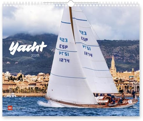 YACHT - Kalender 2026 - Delius-Klasing-Verlag - Surfkalender - Wandkalender mit atemberaubenden Fotos vom Segeln rund um die Welt - 56 cm x 46 cm