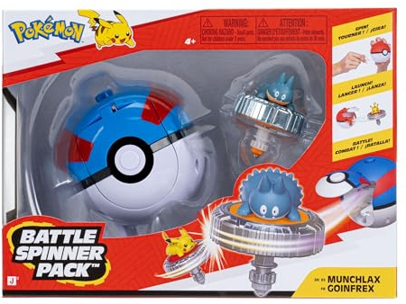 Pokémon PKW4938 - Battle Spinner - Mampfaxo, offizielles Spielset