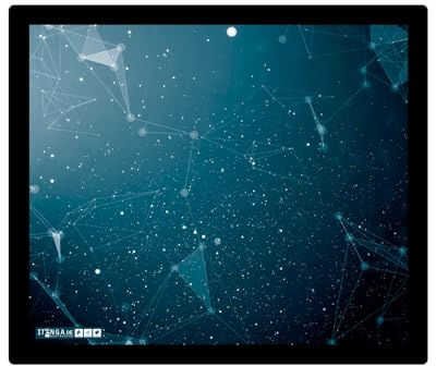 itenga Mauspad Hightech Abstrakt Muster Design – Hochwertiges Mousepad mit Rutschfester Unterseite & pflegeleichter Oberfläche – Ideal für Büro, Homeoffice & Gaming – 21 x 18 cm