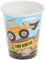 Unique Party 52076 - Gobelets en Carton - 266 ml - Fête à thème de Construction - Paquet de 8