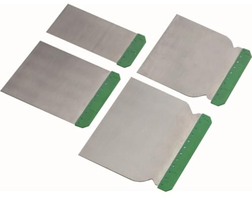 Boll Metal Putty Spatula Set Small-Large, Knife Scraper/Crack Filler/Plaster/Drywall Repair, 4-Piece Set