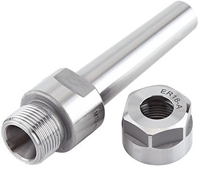 Walfront MT2 Schaft ER16-50 M10 Morse Kegelfräser Spannzangenfutter Adapter CNC Werkzeugbolzen Trimming Graviermaschine Spannzangenverlängerung