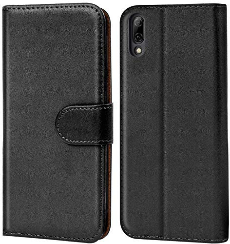 Verco Handyhülle für Wiko View 3 Lite Hülle, Schutzhülle für Wiko View 3 Lite Tasche PU Leder Flip Case Schutzhülle Brieftasche - Schwarz
