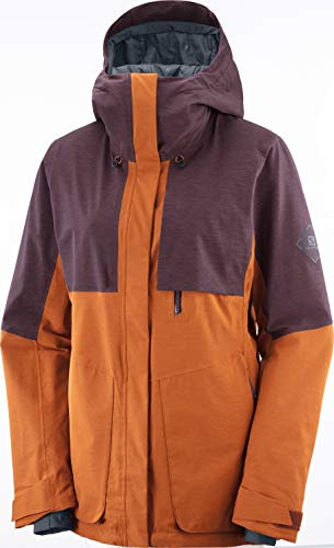 SALOMON Proof Lt Insul Jkt W Damenjacke S Orange/Weinrot, meliert (umber/winetasting/heather)