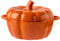 ZCED Pumpkin Casserole Dish With Lid - Ceramic Enamel Stew Pot - 1.6L Orange