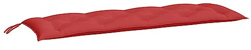 vidaXL Kissen für Gartenbank, Stoff, Rot, 150 x 50 x 7 cm