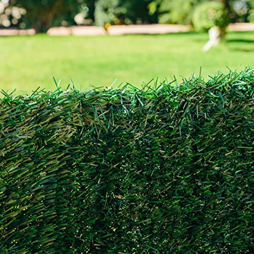 Mugar- Seto Artificial IGNIFUGO para ocultación de jardín, de 30 o 36 Varillas- Cañizo ocultación. (30 Varillas, 1x3m)
