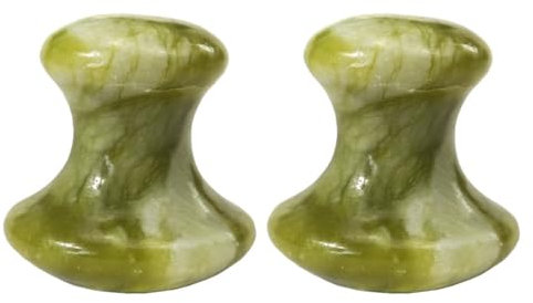 2pcs Gua Sha Tools Quartz Champignon Visage Massager Health Jade Jade Stones Champignon Retirez Les Rides Massager pour Femmes Accueil Spa rose