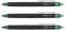 PILOT Frixion Point Clicker Tintenroller, radierbar, feine Spitze, Grün, 3 Stück