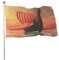 Dekorative Gartenflagge Hofbanner Wikinger Longship Sails Druck, Urlaub Willkommen Hofflagge Rasen Hängende Dekoration 90 x 150 cm