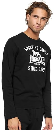 Lonsdale Herren Langarmshirt Normale Passform AULDEARN