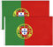 2 Piezas 90 x 150 cm Bandera de Portugal Grande con Anillos Duraderos.Flag al Portugal para el Festival Europeo de Fútbol Decoración de Interiore.Portugal Flag.