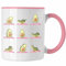 Trendation - Avocado Yoga Pose Tasse Geschenk Gym Workout Niedlich Gym Exercise (Rosa)