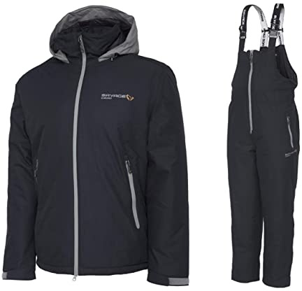 Savage Gear Thermo Suit Gr. L Thermoanzug 2-teiliger Winteranzug Jacke und Hose gefüttert