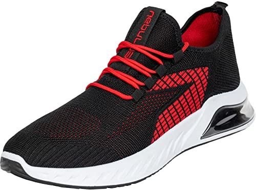 Nebulus Herren Sneaker ROYAL, Schuhe, Sportschuhe, Freizeit, schwarz-rot - 43