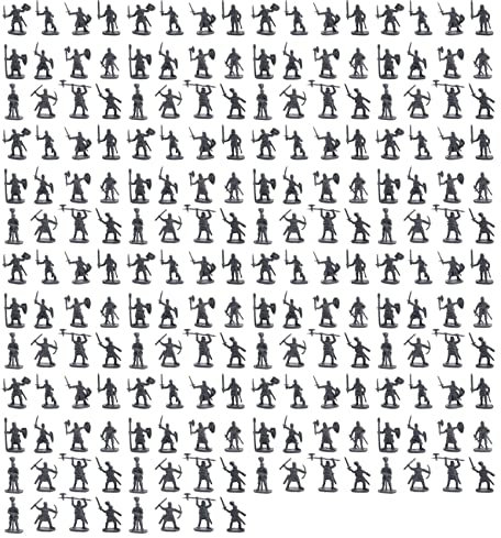AUNEVN 1:72 200/Set Kunststoff Antike Soldaten Figuren Spielzeug Archaische Soldaten MäNner SchwertkäMpfer Action Mach Es Selbst Szene Spielzeug