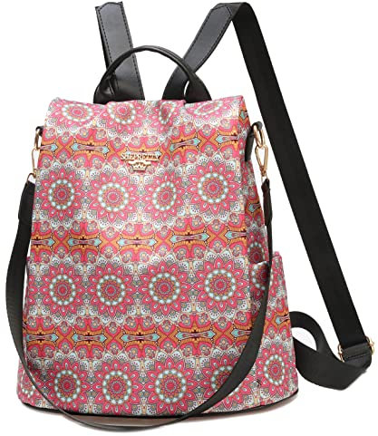 Wishliker Damen Rucksack Elegant Kleine Umhängetasche Einkaufen Anti Diebstahl
