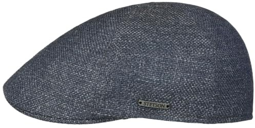 Stetson Texas Taleco Flatcap Schirmmütze meliert Herren Frühling Sommer blau-grau 61 cm