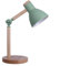 BEL AIR HOME - Lámpara Flexo d'Écriture TEACHER 1xE-27 en Métal et Bois, Idéal pour Bureau et Chambre, Noir, Design Moderne et Élégant, Matériau: Métal (AMPOULE NON INCLUSE) (VERT)