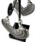 WORLD GOBLINS Pendientes Vintage Plata Hueco de Estilo Nacional Hippie. Llamativos en Forma de Corazón Hechos a Mano, Joyería Original Artesanal. Córdoba. España. Regalo Mujer (Óxido Corazón)