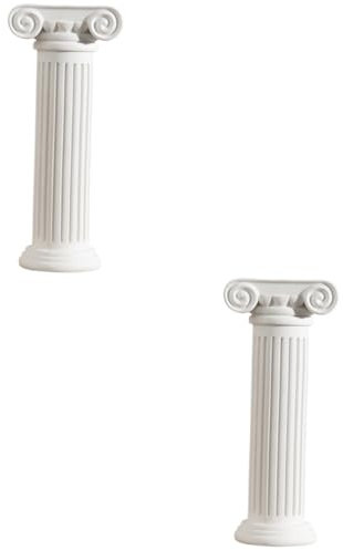 Milisten Pcs Luxury Elegant Roman Decor Pillar Flower Vase Holder Greek Roman Pillar for Wedding Decorations