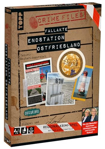 Crime Files – Fallakte: Endstation Ostfriesland.Ermitteln und Rätseln – mit realistischen Beweismitteln. Brandneue Regionalkrimi-Story von Bestsellerautorinnen!, Black