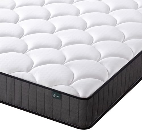 Zinus Doppelmatratze – Feder- und Memory-Schaum-Matratze – 135 x 190 cm – Höhe 20 cm – mittlere Festigkeit – hautfreundliche Hybrid-Matratze – orthopädische Matratze zur Körperunterstützung –
