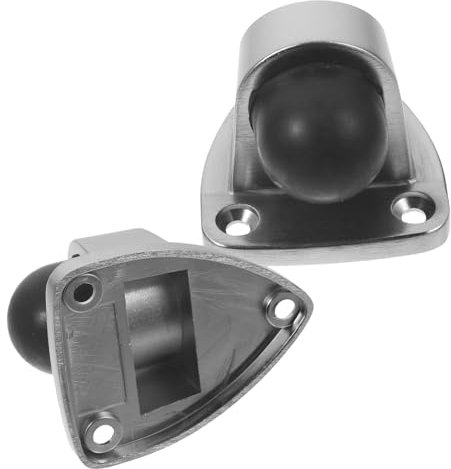 SEWACC Zinc Alloy Door Stop Floor Stopper Satin Nickel for Heavy Duty Door Stoppers for Apartment