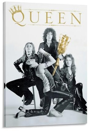 Musikposter, Motiv: Queen 3, Albumcover, Poster, Bandposter, Retro-Poster, Schlafzimmer, Musikposter, Rapper-Poster, Wandkunst, Leinwand-Poster, Raumdekoration, ästhetische Poster, Druck, Dekoration,