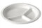 10 Disposable Round Plates (3 Compartment) - 50 Pieces - Biodegradeable Bagasse