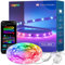 Lepro AI LED Strip S1, RGBIC 15M Smart LED Streifen mit KI-Lichtdesign-Assistent, Musik-Sync, App-Steuerung kompatibel mit Alexa & Google Assistant, LED Lichterkette für TV, Party & Gaming