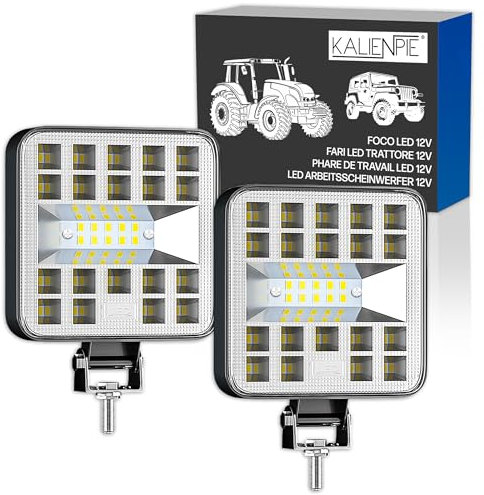 Foco led 12v 2 uds aluminio abs 29 leds 6500K 8.4 cm 3.34 IP65 120% mas luminosidad que focos normales faros 4x4 faros largo alcance