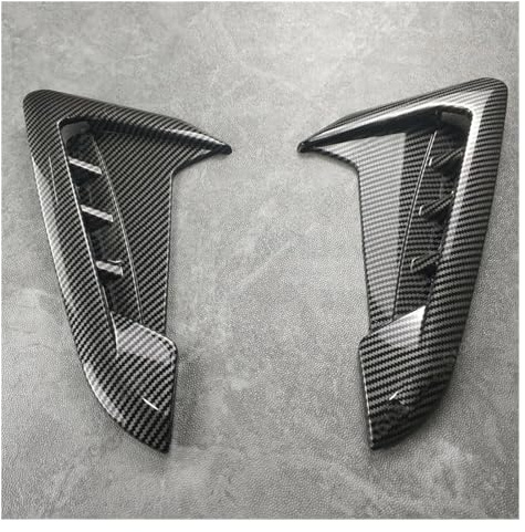 Auto Heckspoiler Für X3 X4 G01 G02 2018 2019 2020 2021 2022 2023 + Auto Bumper Spoiler Hai Kiemen Seite Fluss Kotflügel Vent Aufkleber Abdeckung Körper Kits Tuning Spoiler lippe Spoiler Flügel(Carbon